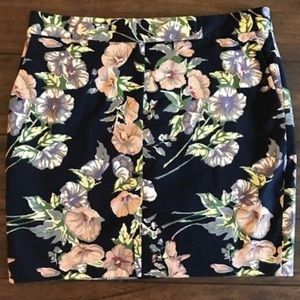 Brooks Brothers floral cotton skirt